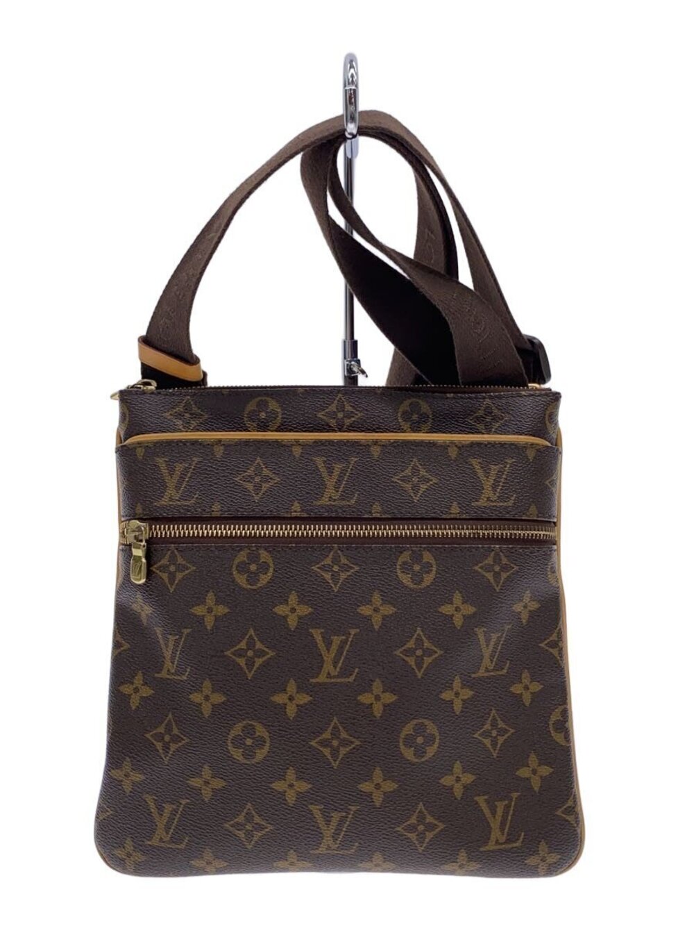 LOUIS VUITTON Pochette Valmy Monogram Canvas Brown